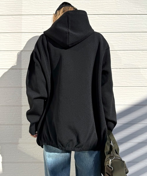 Q（キュー）の「スポンディッシュパーカー（パーカー・レディース・アイボリー/ブラック・MEDIUM）」の19枚目の写真