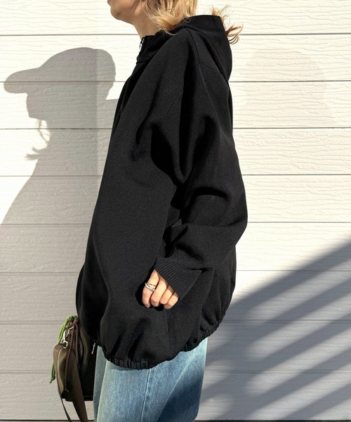 Q（キュー）の「スポンディッシュパーカー（パーカー・レディース・アイボリー/ブラック・MEDIUM）」の18枚目の写真