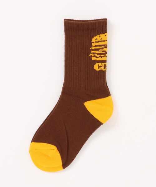 GROOVY COLORS（グルービーカラーズ）の「GCS HAMBURGER Socks（ソックス/靴下・キッズ・ネイビー/グリーン/ブラウン/グレー・SMALL/LARGE/MEDIUM）」の7枚目の写真