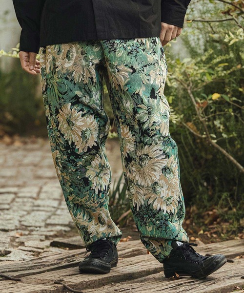 CAMBIO(カンビオ)の「mp14471- Botanical Gobelin Textile Wide Balloon Pants ワイドパンツ(S62526cmb)(その他パンツ・メンズ・グレー/オフホワイト/ブラック・L/M/S)」の18枚目の写真