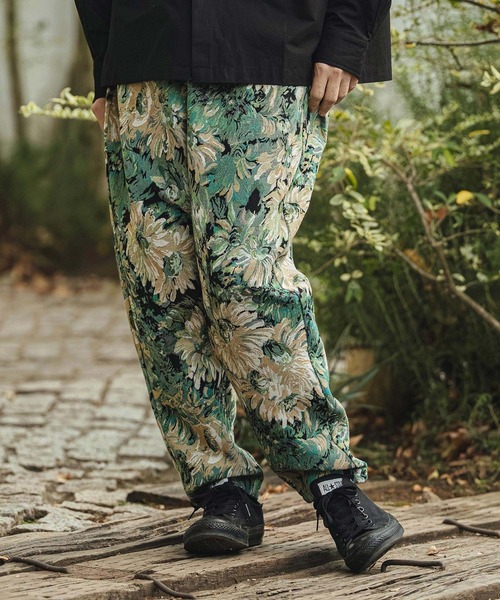CAMBIO(カンビオ)の「mp14471- Botanical Gobelin Textile Wide Balloon Pants ワイドパンツ(S62526cmb)(その他パンツ・メンズ・グレー/オフホワイト/ブラック・L/M/S)」の19枚目の写真
