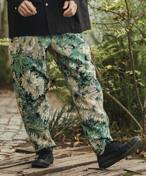 CAMBIO(カンビオ)の「mp14471- Botanical Gobelin Textile Wide Balloon Pants ワイドパンツ(S62526cmb)(その他パンツ・メンズ・グレー/オフホワイト/ブラック・L/M/S)」の20枚目の写真