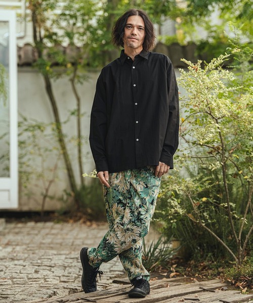 CAMBIO(カンビオ)の「mp14471- Botanical Gobelin Textile Wide Balloon Pants ワイドパンツ(S62526cmb)(その他パンツ・メンズ・グレー/オフホワイト/ブラック・L/M/S)」の21枚目の写真