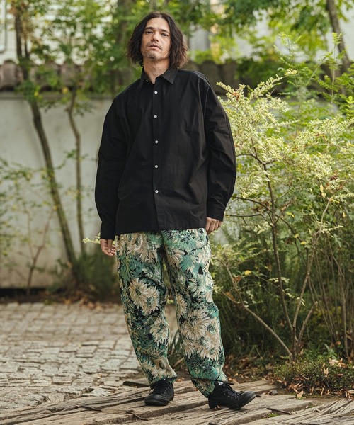 CAMBIO(カンビオ)の「mp14471- Botanical Gobelin Textile Wide Balloon Pants ワイドパンツ(S62526cmb)(その他パンツ・メンズ・グレー/オフホワイト/ブラック・L/M/S)」の22枚目の写真