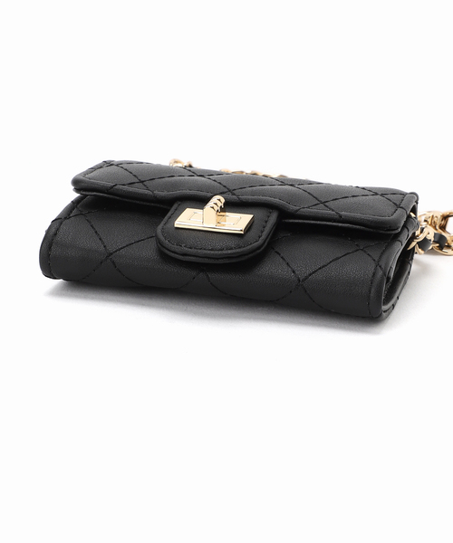 VELETTO（ベレット）の「【VELETTO/ヴェレット】キルティングチェーンミニバッグ（ショルダーバッグ・レディース・ブラック・FREE）」の8枚目の写真