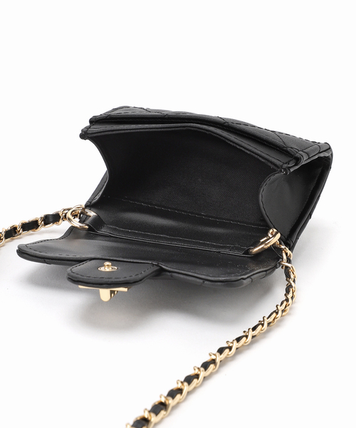 VELETTO（ベレット）の「【VELETTO/ヴェレット】キルティングチェーンミニバッグ（ショルダーバッグ・レディース・ブラック・FREE）」の9枚目の写真