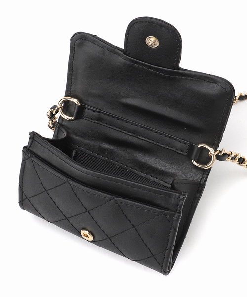 VELETTO（ベレット）の「【VELETTO/ヴェレット】キルティングチェーンミニバッグ（ショルダーバッグ・レディース・ブラック・FREE）」の10枚目の写真