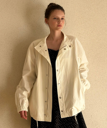 REORG（リオルグ）の「GENA LOGO COTTON JACKET CREAM（ナイロンジャケット）」