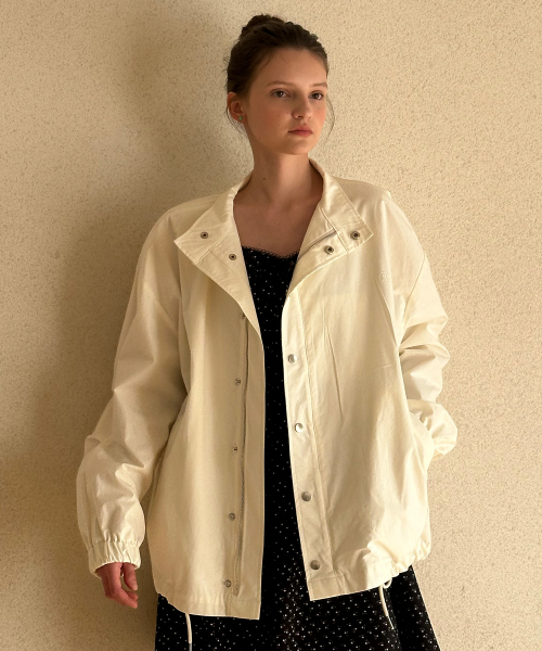 REORG(リオルグ)の「GENA LOGO COTTON JACKET CREAM(ナイロンジャケット・レディース・その他・FREE)」の1枚目の写真