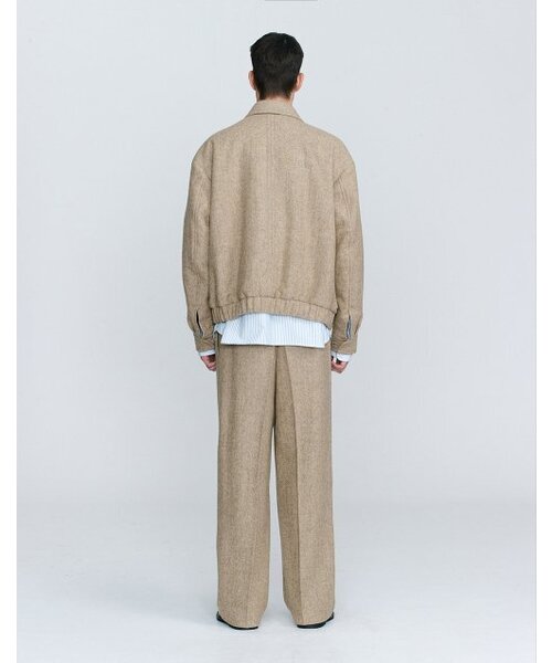 HEUTE(ホイテ)の「HERRINGBONE BOMBER JACKET (BEIGE)(ブルゾン・メンズ・ベージュ・L)」の4枚目の写真