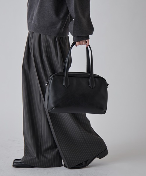 Lui's（ルイス）の「スムースボストンバッグ（ショルダーバッグ・メンズ・ブラック・FREE）」の9枚目の写真