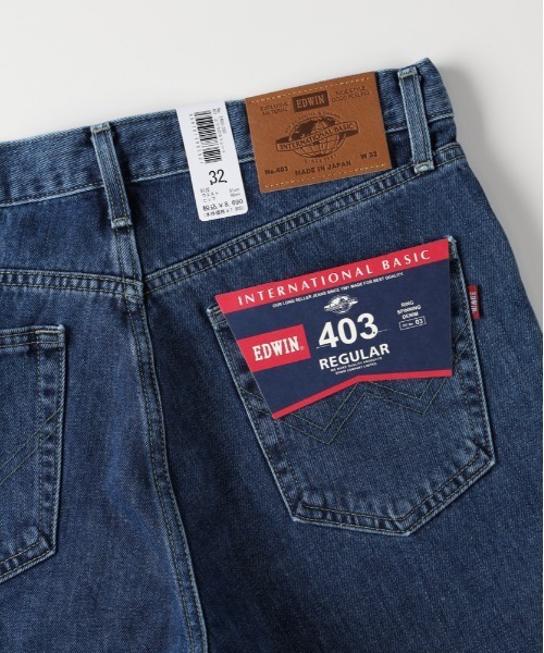 EDWIN(エドウィン)の「EDWIN(エドウィン)【メンズ】「403」レギュラーストレート(デニムパンツ・メンズ・ダークインディゴブルー・29inch/31inch/32inch/33inch/34inch/36inch/28inch/30inch)」の4枚目の写真