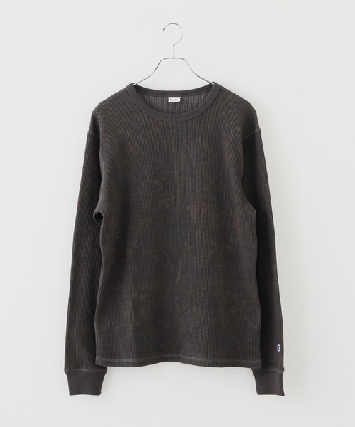 Champion(チャンピオン)の「Champion /チャンピオン LONG SLEEVE T-SHIRT(Tシャツ/カットソー・メンズ・カーキ/チャコールグレー・MEDIUM/LARGE)」の2枚目の写真