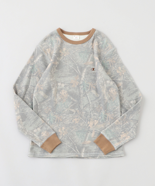 Champion(チャンピオン)の「Champion /チャンピオン LONG SLEEVE T-SHIRT(Tシャツ/カットソー・メンズ・カーキ/チャコールグレー・MEDIUM/LARGE)」の3枚目の写真