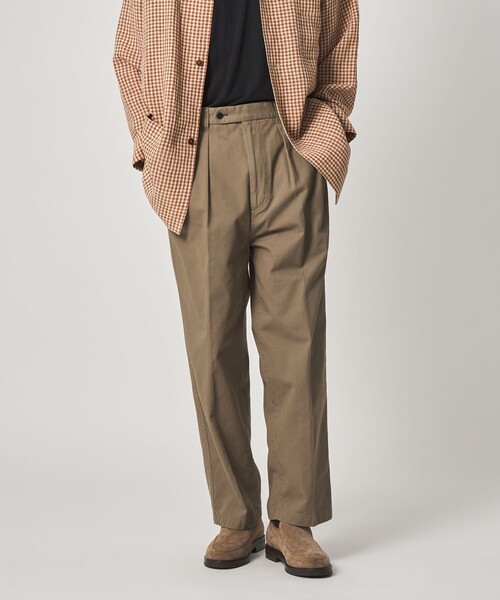 Steven Alan ブラッシュドコットン インツープリーツ トラウザーズ Steven Alan（スティーブンアラン）の「＜Steven Alan＞ ブラッシュド
