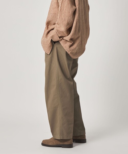 Steven Alan(スティーブンアラン)の「<Steven Alan> ガーメントダイ ハイツイスト イン ツープリーツ ドレス トラウザーズ(スラックス・メンズ・ネイビー/モカ・XL/L/M/S)」の6枚目の写真