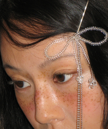 RONRON（ロンロン）の「RIBBON BEADS HAIR SLIM PIN（ヘアピン）」