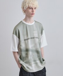 tk.TAKEO KIKUCHI | 昇華転写ポンチカットソー(Tシャツ/カットソー)