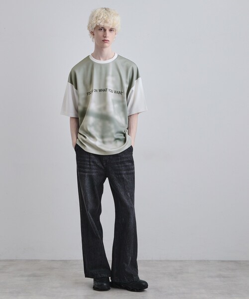 tk.TAKEO KIKUCHI（ティーケータケオキクチ）の「昇華転写ポンチカットソー（Tシャツ/カットソー・メンズ・ホワイト/グレー/ブラック・04/03/02）」の21枚目の写真