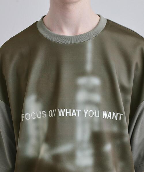 tk.TAKEO KIKUCHI（ティーケータケオキクチ）の「昇華転写ポンチカットソー（Tシャツ/カットソー・メンズ・ホワイト/グレー/ブラック・04/03/02）」の4枚目の写真