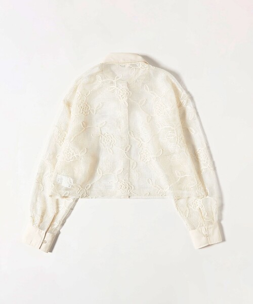 BEAMS HEART(ビームスハート)の「レギュラーカラー レース シャツ(シャツ/ブラウス・レディース・オフホワイト/ライム/ブラック・FREE)」の22枚目の写真