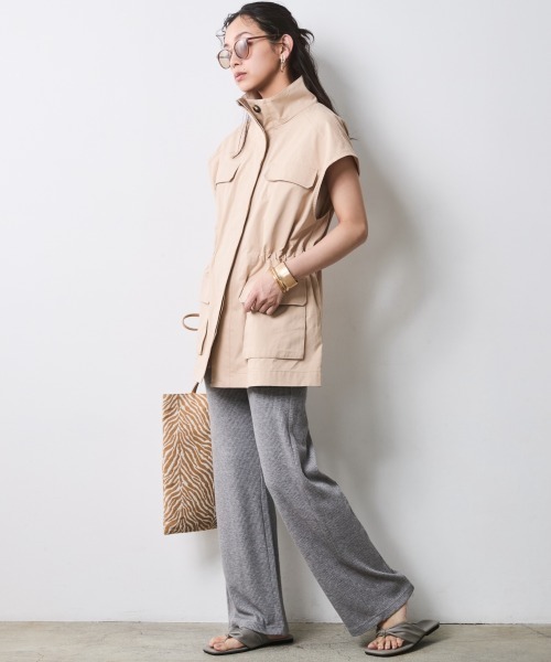CHIC STYLE（シックスタイル）の「スパンテレコスリムパンツ＜大きいサイズ有＞シックスタイル（その他パンツ・レディース・ブラック/杢グレー・M/L/LL/3L/4L/5L）」の10枚目の写真