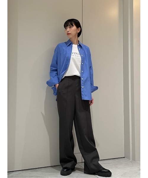 ESTNATION(エストネーション)の「ESTNATION / バックオープンビッグシャツ(シャツ/ブラウス・レディース・ブルーグラス/オフホワイト・38/36)」の13枚目の写真