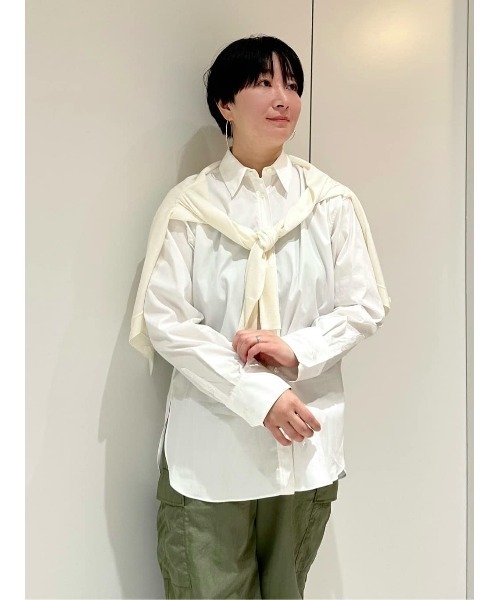 ESTNATION(エストネーション)の「ESTNATION / バックオープンビッグシャツ(シャツ/ブラウス・レディース・ブルーグラス/オフホワイト・38/36)」の16枚目の写真
