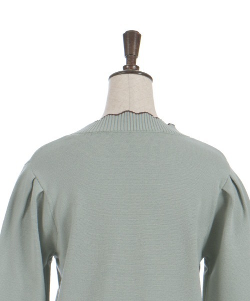 axes femme（アクシーズファム）の「ハート釦バイカラーニットプルオーバー（ニット/セーター・レディース・ピンク/ミント/キナリ・FREE）」の16枚目の写真