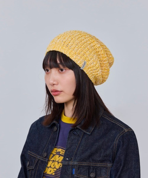 OVERRIDE（オーバーライド）の「OVERRIDE  REC 2WAY LOOSE BEANIE SG / オーバーライド（ニットキャップ/ビーニー・レディース・イエロー/グリーン/レッド/ブラック・57~59cm）」の3枚目の写真