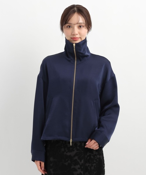 Andemiu（アンデミュウ）の「サテンブルゾン643040（ブルゾン・レディース・ネイビー/グレイッシュベージュ・FREE）」の15枚目の写真