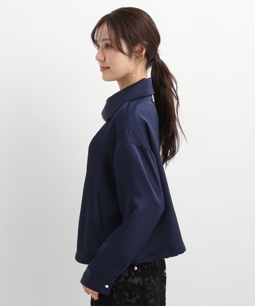 Andemiu（アンデミュウ）の「サテンブルゾン643040（ブルゾン・レディース・ネイビー/グレイッシュベージュ・FREE）」の16枚目の写真