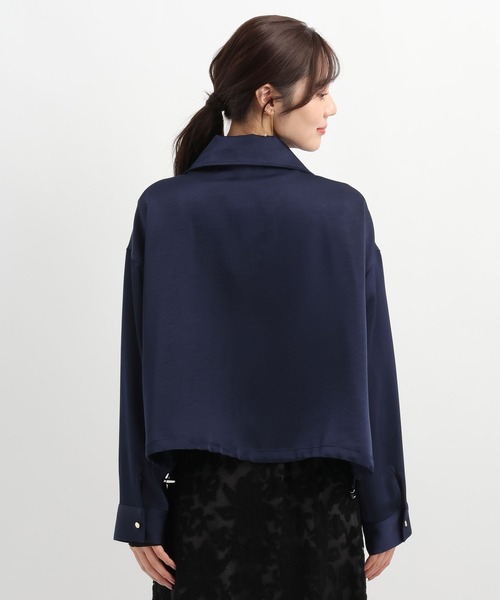 Andemiu（アンデミュウ）の「サテンブルゾン643040（ブルゾン・レディース・ネイビー/グレイッシュベージュ・FREE）」の17枚目の写真