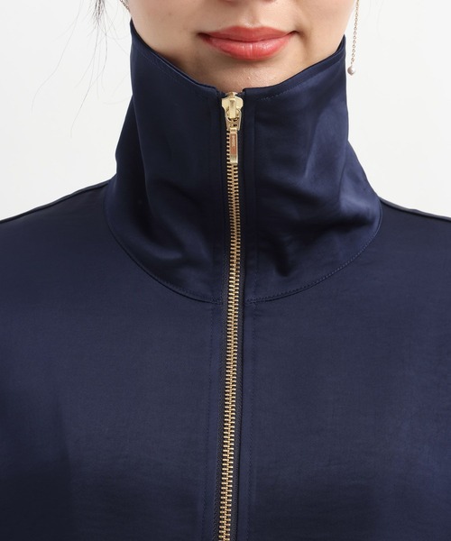 Andemiu（アンデミュウ）の「サテンブルゾン643040（ブルゾン・レディース・ネイビー/グレイッシュベージュ・FREE）」の19枚目の写真