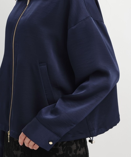 Andemiu（アンデミュウ）の「サテンブルゾン643040（ブルゾン・レディース・ネイビー/グレイッシュベージュ・FREE）」の20枚目の写真