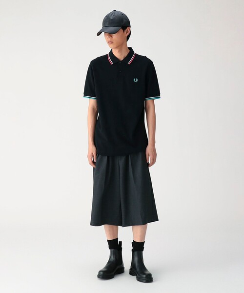 FRED PERRY(フレッドペリー)の「【別注】FRED PERRY / M3600 Tipped Polo Shirt(ポロシャツ・メンズ・ネイビー/ブラック・S/M/L/XL)」の12枚目の写真