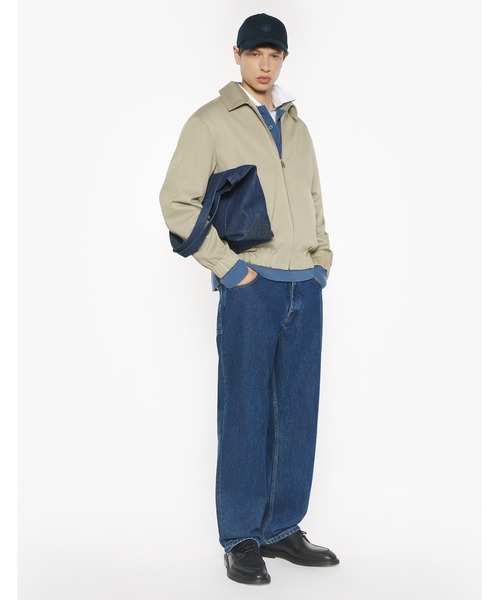 Maison Kitsune(メゾンキツネ)の「ELASTICATED ZIPPED BLOUSON(ブルゾン・メンズ・グレイッシュベージュ・XS/S)」の3枚目の写真