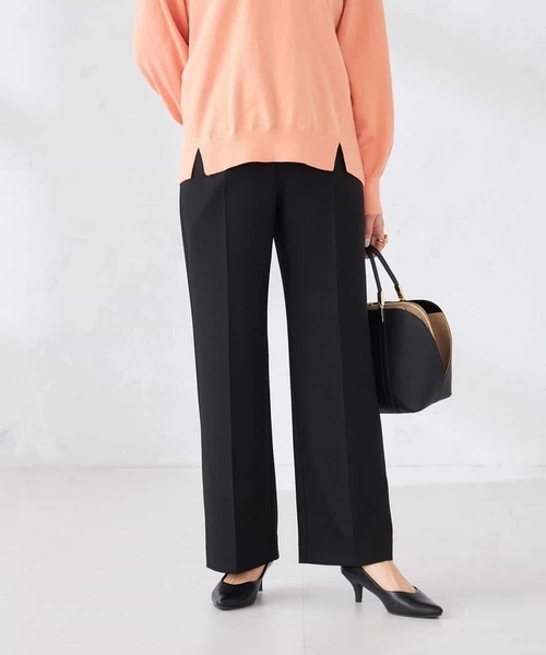 a.v.v（アーヴェヴェ）の「［支持率NO.1/イージーケア/ストレッチ］スッキリ見えストレートパンツ（その他パンツ・レディース・ライトグレー/ネイビー/ライトピンク/アイボリー/ブラック・36/38/42/40/34）」の6枚目の写真