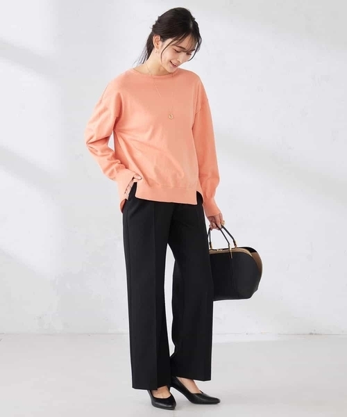 a.v.v（アーヴェヴェ）の「［支持率NO.1/イージーケア/ストレッチ］スッキリ見えストレートパンツ（その他パンツ・レディース・ライトグレー/ネイビー/ライトピンク/アイボリー/ブラック・36/38/42/40/34）」の12枚目の写真