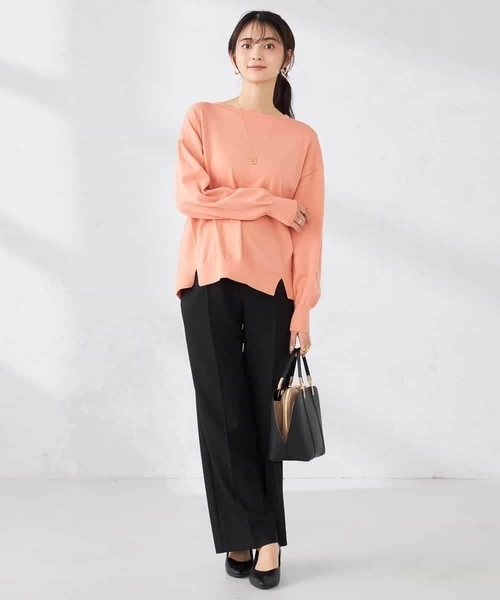 a.v.v（アーヴェヴェ）の「［支持率NO.1/イージーケア/ストレッチ］スッキリ見えストレートパンツ（その他パンツ・レディース・ライトグレー/ネイビー/ライトピンク/アイボリー/ブラック・36/38/42/40/34）」の15枚目の写真