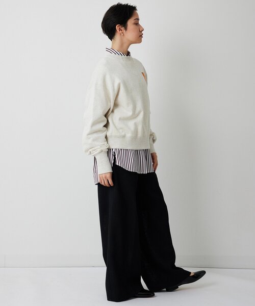 Whim Gazette（ウィムガゼット）の「リネンライクワイドパンツ（その他パンツ・レディース・ブラック/ベージュ・38/36）」の17枚目の写真