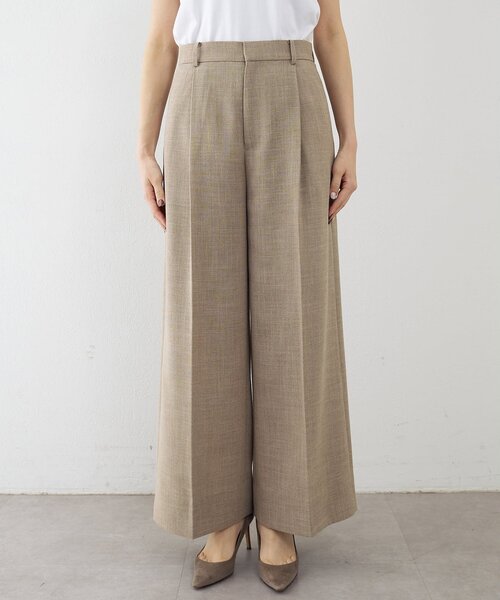 Whim Gazette（ウィムガゼット）の「リネンライクワイドパンツ（その他パンツ・レディース・ブラック/ベージュ・38/36）」の15枚目の写真