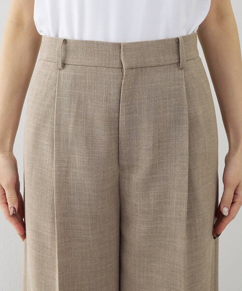 Whim Gazette（ウィムガゼット）の「リネンライクワイドパンツ（その他パンツ・レディース・ブラック/ベージュ・38/36）」の6枚目の写真