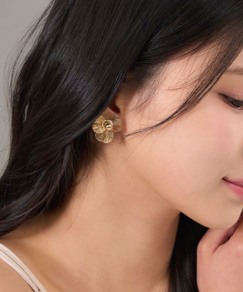 CEMONEMO(セモネモ)の「透かし フラワー メタル ピアス(ピアス(両耳用)・レディース・その他2/その他1/その他4/その他3・FREE)」の9枚目の写真