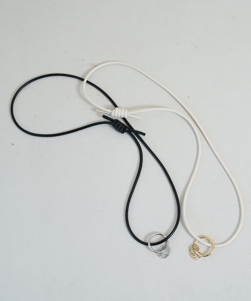 JEANASIS（ジーナシス）の「【よしはらさん企画】BNHR Le Lien Ring/644139（ベルト・レディース・ブラック×シルバー/ホワイト×ゴールド・FREE）」の17枚目の写真