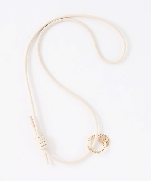 JEANASIS（ジーナシス）の「【よしはらさん企画】BNHR Le Lien Ring/644139（ベルト・レディース・ブラック×シルバー/ホワイト×ゴールド・FREE）」の22枚目の写真