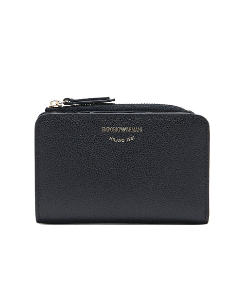 EMPORIO ARMANI(エンポリオアルマーニ)の「<オンライン限定>【エンポリオ アルマーニ】二つ折りウォレット ディアプリントレザー(財布・レディース・ダークベージュ/ブラック/ライトブルー・FREE)」の2枚目の写真