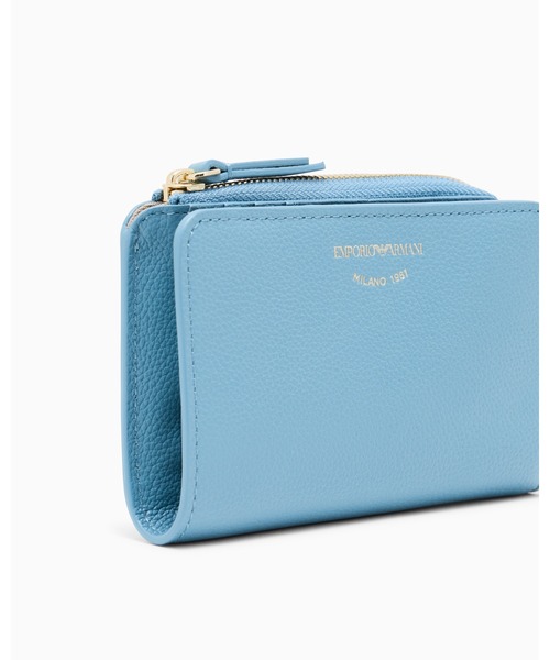 EMPORIO ARMANI(エンポリオアルマーニ)の「<オンライン限定>【エンポリオ アルマーニ】二つ折りウォレット ディアプリントレザー(財布・レディース・ダークベージュ/ブラック/ライトブルー・FREE)」の6枚目の写真