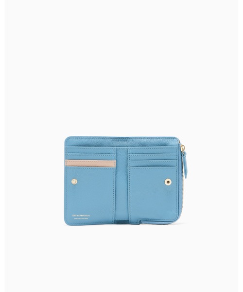 EMPORIO ARMANI(エンポリオアルマーニ)の「<オンライン限定>【エンポリオ アルマーニ】二つ折りウォレット ディアプリントレザー(財布・レディース・ダークベージュ/ブラック/ライトブルー・FREE)」の7枚目の写真