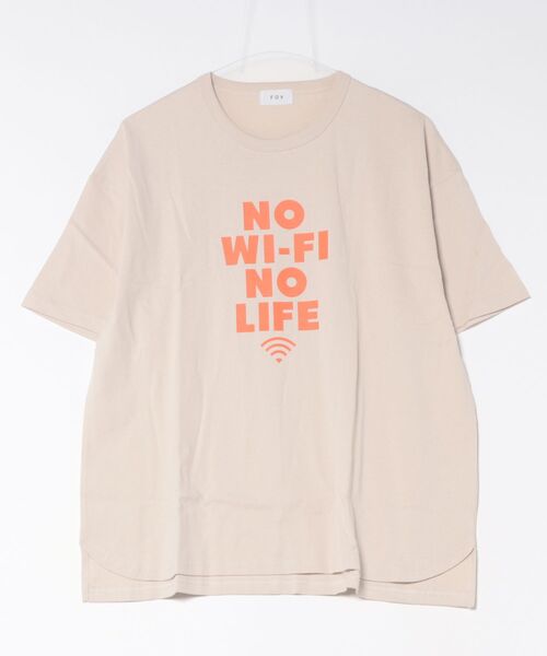 FOV(フォブ)の「FOV/フォブ Wi-Fi Tシャツ(Tシャツ/カットソー・レディース・ベージュ系その他/チャコールグレー/サックスブルー・F)」の2枚目の写真